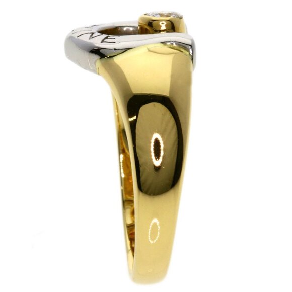 CELINE 18k Yellow Gold Diamond Ring - Picture 3 of 11